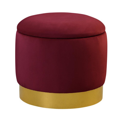 Pouf Fußhocker Rund Hocker Polsterhocker Sitzhocker Badhocker Hocker Truhe Bank
