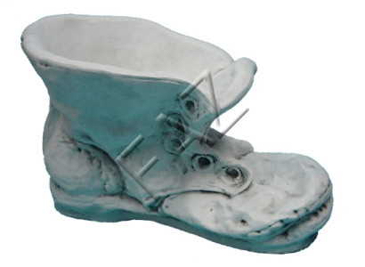 Designvase Schuh Blumenvase Vintage Vase Dekovase Blumentopf Dekoration Deko Neu