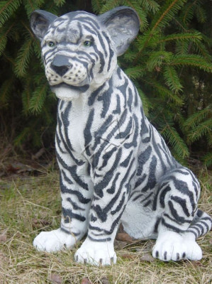Design Tiger Figur Statue Skulptur Figuren Skulpturen Garten Deko Zoo Tier Neu