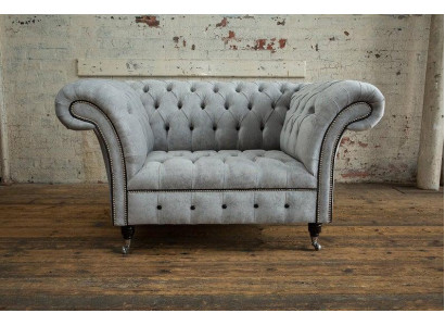 Sessel 1 Sitzer Polstersofas Klassische Chesterfield Stuhl der Premium Klasse