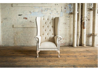 Ohrensessel 1 Sitzer Polstersofas Klassische Chesterfield der Premium Klasse Neu