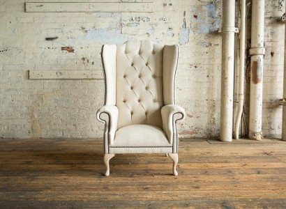 Ohrensessel 1 Sitzer Polstersofas Klassische Chesterfield der Premium Klasse Neu