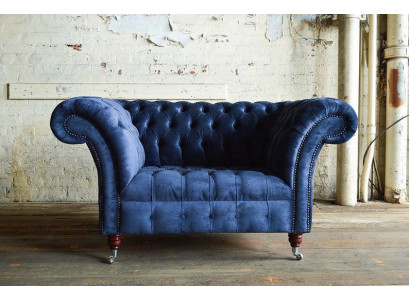 Sessel 1 Sitzer Sofa Polster Sofas Design Luxus Stoffsofas Chesterfield Textil