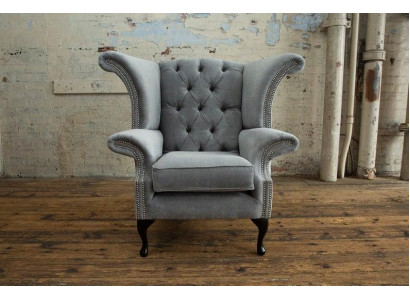 Ohrensessel Polstersofas Sessel 1 Sitzer Sofa Chesterfield Stuhl Premium Klasse