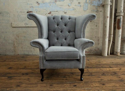 Ohrensessel Polstersofas Sessel 1 Sitzer Sofa Chesterfield Stuhl Premium Klasse