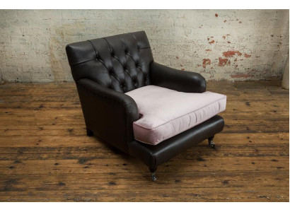 Lounge Club Sessel Couch Stuhl Fernseh Chesterfield Polster Relax Sofa 1 Sitzer