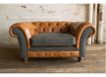 New Luxuriöse Polster Luxus Class Klassische Chesterfield-Sessel 1 Sitzer Weiche