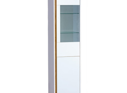 Vitrine Vitrine Anrichte Schrank Regal Modern Stil Wohnzimmer Kollektion Weiß