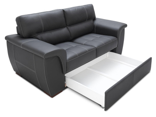 Leder Design Couch Polster Sitz Garnitur Sofa Garnituren 3+1+1 Leder Sofas Set