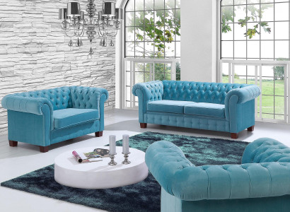 Leder Design Couch Polster Sitz 3+1+1 Garnitur Sofa Garnituren Sofas Kunstleder