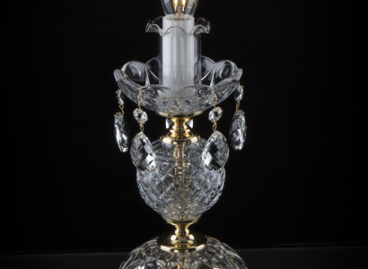 Tischleuchte Tisch Lampe Leuchten Kronleuchte Kristall Lampen Antik Stil Leuchte