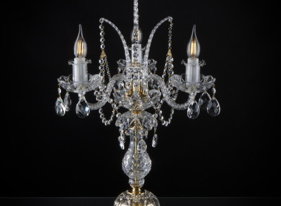 Tischleuchte Tisch Lampe Leuchten Kronleuchte Kristall Antik Stil Leuchte Lampen