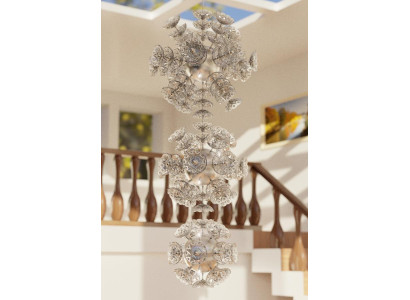 Kronleuchter Elite Bohemia Flower Decken Beleuchtung Deckenlampe Lampe Leuchten