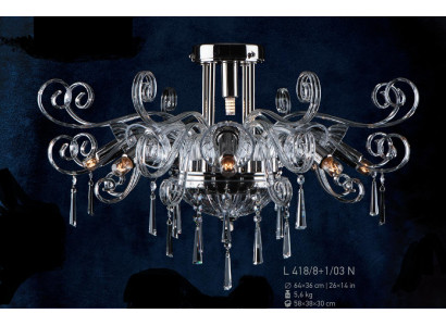 Lampe Luster Kristall Leuchten Decken Hänge Kronleuchter Lampen Leuchte Bohemia