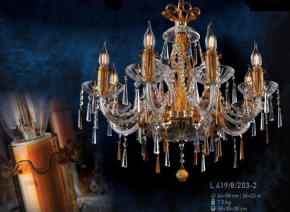 Bohemia Hänge Decken Leuchte Kronleuchter Lampe Kristall Lampen Leuchten Luster