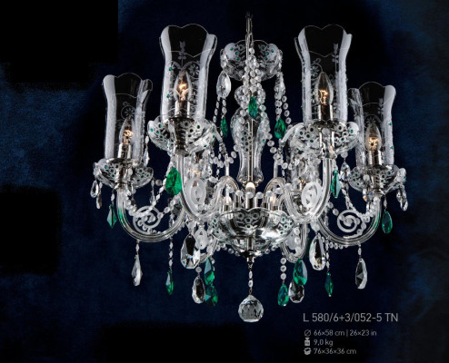 Kristall Leuchte Decken Luster Decken Kronleuchter Lampe Leuchte Bohemia Lampen