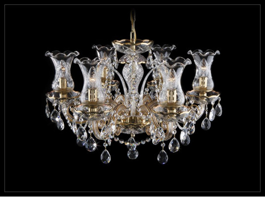 Kronleuchter Leuchte Lampe Luster Kristall Lampen Deckenleuchte Leuchter Bohemia