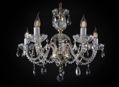 -Luster Kristall Kronleuchter Bohemia Lampe Deckenleuchte Leuchte Hängeleuchte