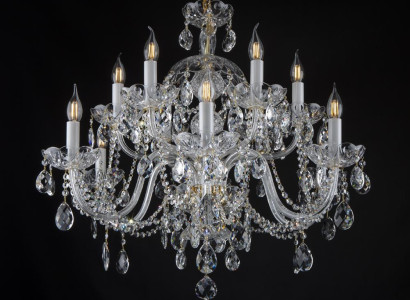 Bohemia Luster Kristall Kronleuchter Lampe Leuchte Deckenleuchte Hängeleuchte