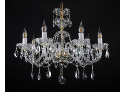 -Luster Hänge Lampe Kristall Leuchten Decken Kronleuchter Leuchte Bohemia Lampen