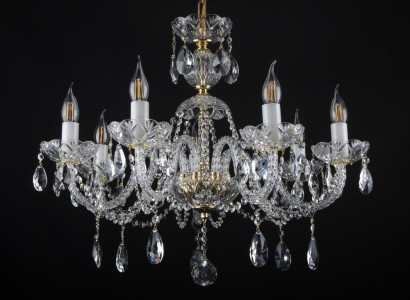 -Luster Hänge Lampe Kristall Leuchten Decken Kronleuchter Leuchte Bohemia Lampen