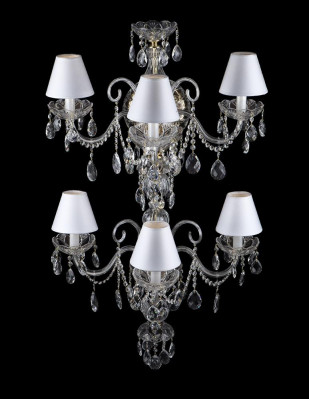 Tischleuchte Antik Stil Kronleuchte Tisch Lampe Kristall Lampen Leuchten Leuchte