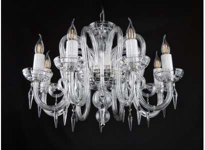 Wohn Ess Zimmer Luster Kronleuchte Deckenlampe Leuchte Lampe Kristall Lampen