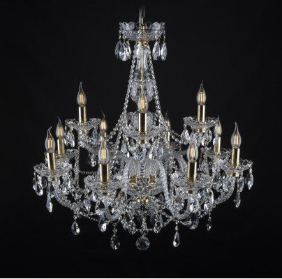 Königlicher Bohemia Palast Kronleuchter Lampe Leuchten 12x Lampen Deckenlampe