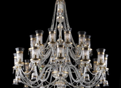 XXL Palast Kronleuchter Luster Kristall Kronleuchter 24 Lampen Decken Leuchte