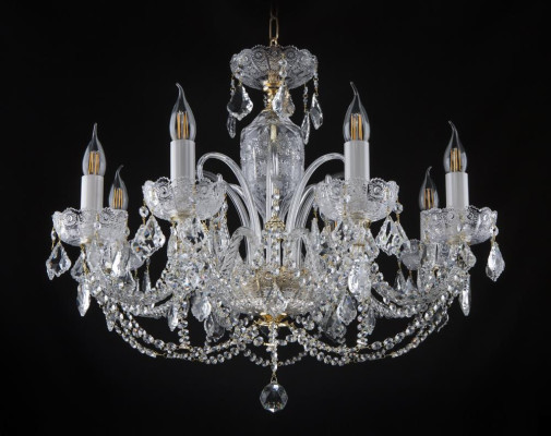 Königlicher Palast Bohemia Kronleuchter Lampe Leuchten 8x Lampen Deckenlampe