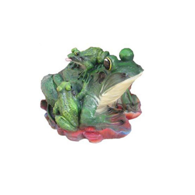 abstrakte Skulptur Frosch Dekoration Figur Kunststoff Deko Statue 33cm Statuen