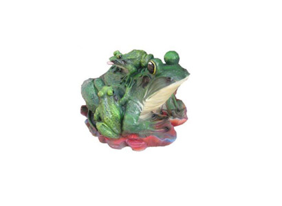 abstrakte Skulptur Frosch Dekoration Figur Kunststoff Deko Statue 33cm Statuen