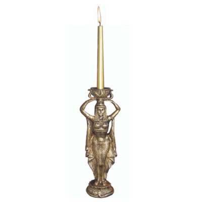 Kerzenständer Skulptur Ägyptische Kerzenleuchter Leuchter Candle Holder 37 cm