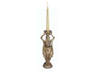 Kerzenständer Skulptur Ägyptische Kerzenleuchter Leuchter Candle Holder 37 cm