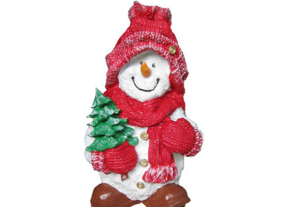 Weihnachtsmann Figur Statue Aussenleuchte Dekoration Nikolaus Skulptur 51cm Neu