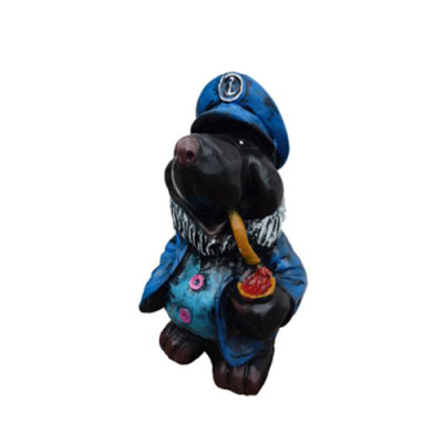 Seemann Statue Skulptur Dekoration Sitzende Statuen Figuren Ahoi Käpten 33cm Neu