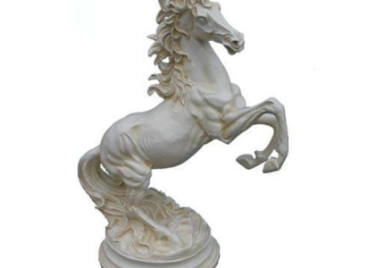 Skulptur pesare Pferde Abstrakte Kupfer Farbig Pegasus Pferd Statuen Deko 64cm