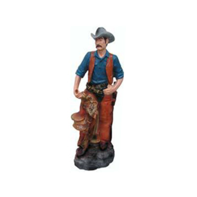 Statue Skulptur Holzfäller Cowboy Figur Statuen Skulpturen Hand bemalte Figuren