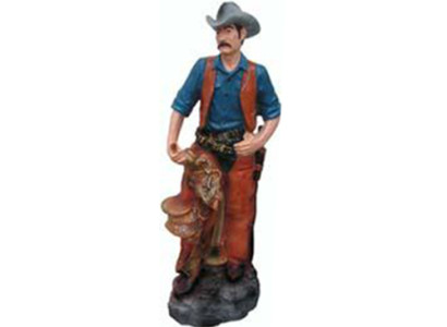 Statue Skulptur Holzfäller Cowboy Figur Statuen Skulpturen Hand bemalte Figuren