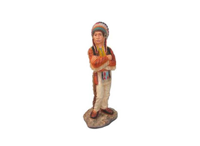 Indianer Figur Statue Ureinwohner USA Garten Deko Skulptur Figuren Statuen 90cm