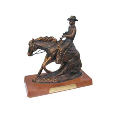 Cowboy Designer Figur Skulptur Briefbeschwerer USA Rodeo Deko Dekoration 45cm