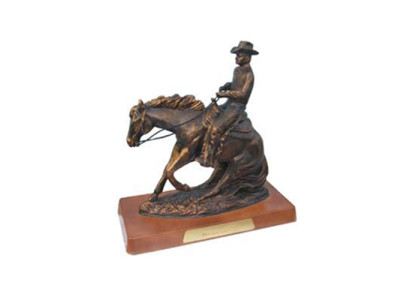 Cowboy Designer Figur Skulptur Briefbeschwerer USA Rodeo Deko Dekoration 45cm