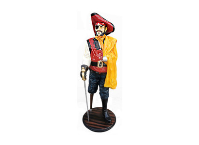 Pirat Figur Statue Design Skulptur Dekoration Karibik Piraten Garten Deko 185cm