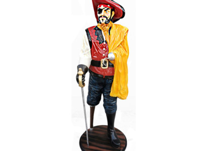 Pirat Figur Statue Design Skulptur Dekoration Karibik Piraten Garten Deko 185cm
