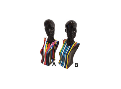 Abstrakte Skulptur Frauen Büste 58 cm Stil Statuen Skulpturen Figuren Wohnzimmer