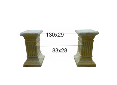 RTV Regal Säulen Säulen Skulpturen 130x29cm Statuen TV Wohnzimmer Regale Neu