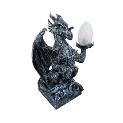 Deko Figur LAMPE Drachen Statue Skulptur 75cm Figuren Skulpturen NeuWG2020 N2
