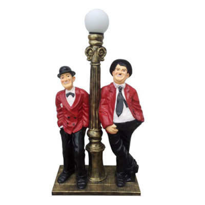 Deko Statue Lampe Skulptur 110cm Statuen Skulpturen Charlie Chaplin Leuchte Neu