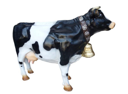 Aufsteller Rind Dekoration Bauernhof Deko Garten Kühe Skulptur Kuh 75cm XXL Neu