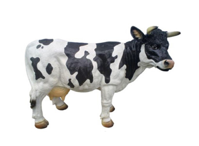 Aufsteller Rind Dekoration Bauernhof Deko Garten Kühe Skulptur Kuh 40cm Neu